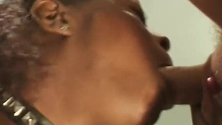 Oral Hands Free Ebony Deepthroat Cock Worship Blowjob BWC GIF