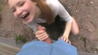 Deepthroat Blowjob Blonde GIF
